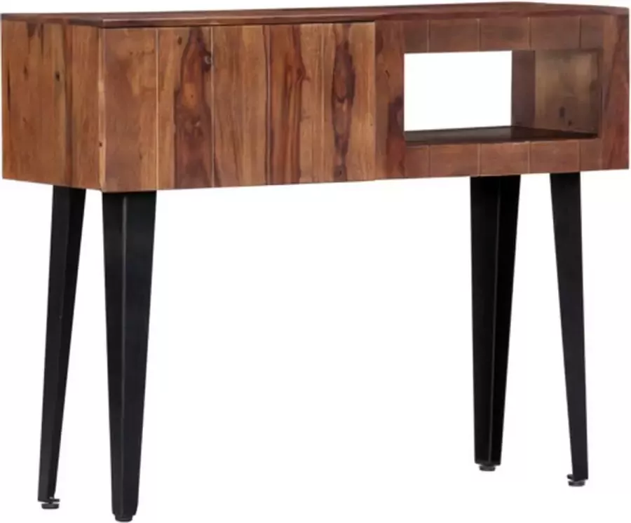 VidaXL -Wandtafel-90x30x75-cm-massief-sheeshamhout - Foto 2