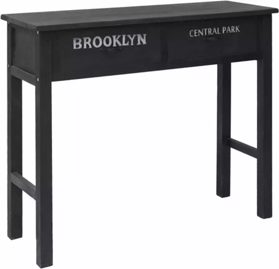 VidaXL -Wandtafel-90x30x77-cm-hout-zwart