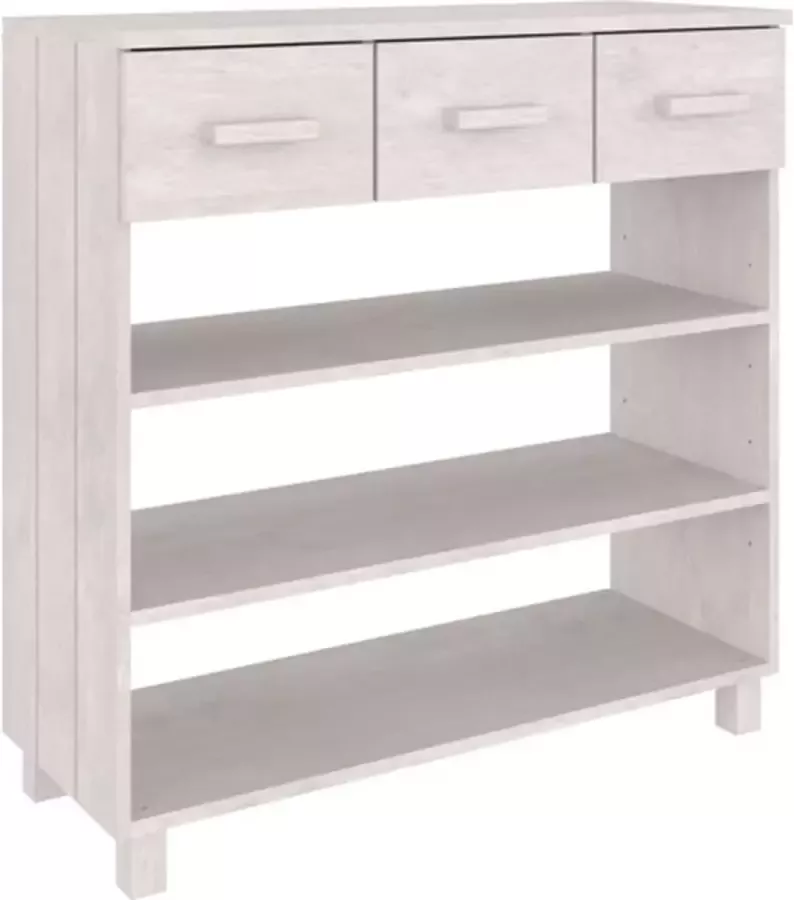 VidaXL -Wandtafel-HAMAR-90x35x90-cm-massief-grenenhout-wit - Foto 4