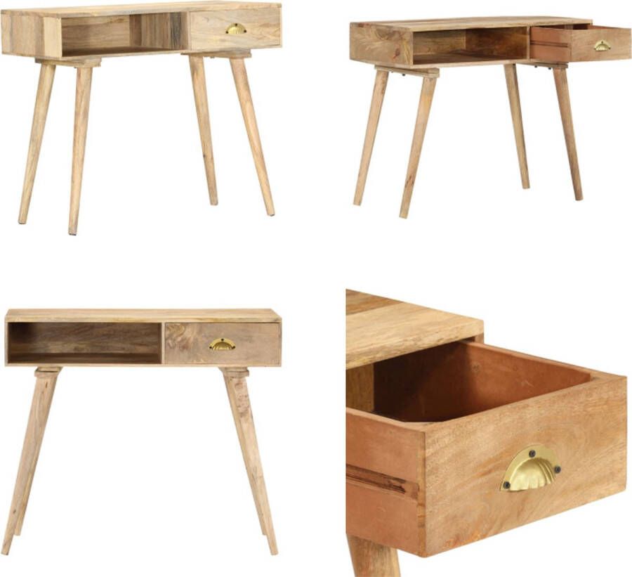 VidaXL -Wandtafel-90x45x75-cm-massief-mangohout - Foto 2