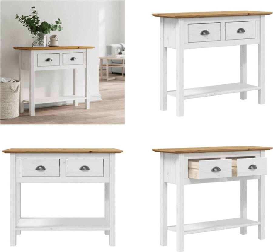 VidaXL -Wandtafel-BODO-90x34 5x73-cm-massief-grenenhout-bruin