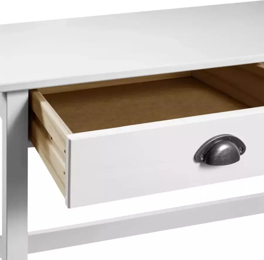 VidaXL Wandtafel Hill Range met 2 lades 110x45x74 cm grenenhout