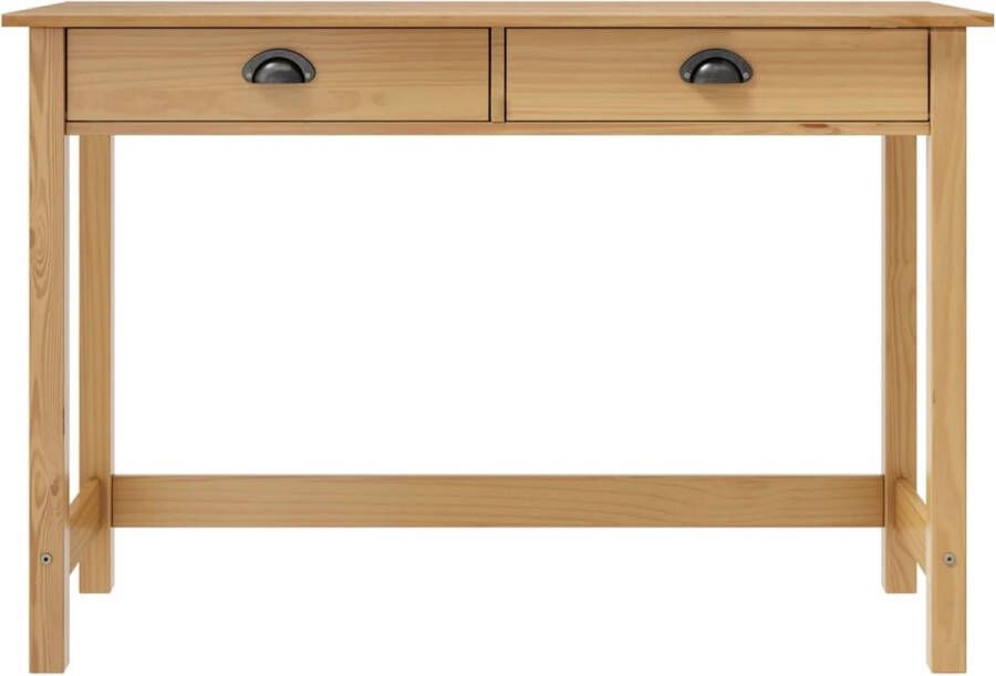 VidaXL Wandtafel Hill Range met 2 lades 110x45x74 cm grenenhout - Foto 5