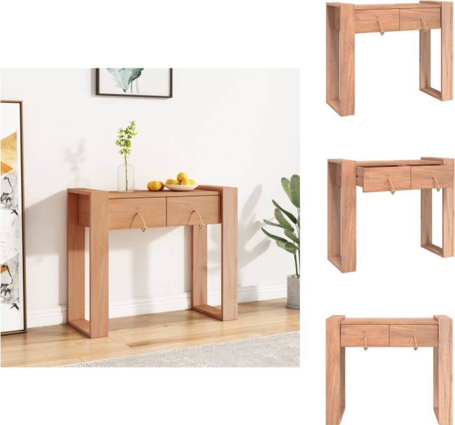 VidaXL Consoletafel Consoletafels Console Tafel Console Tafels Wandtafel 90x35x75 cm massief teakhout