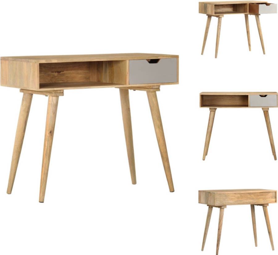 VidaXL Console Tafel Console Tafels Accent Tafel Accent Tafels Wandtafel 89x44x76 cm massief mangohout