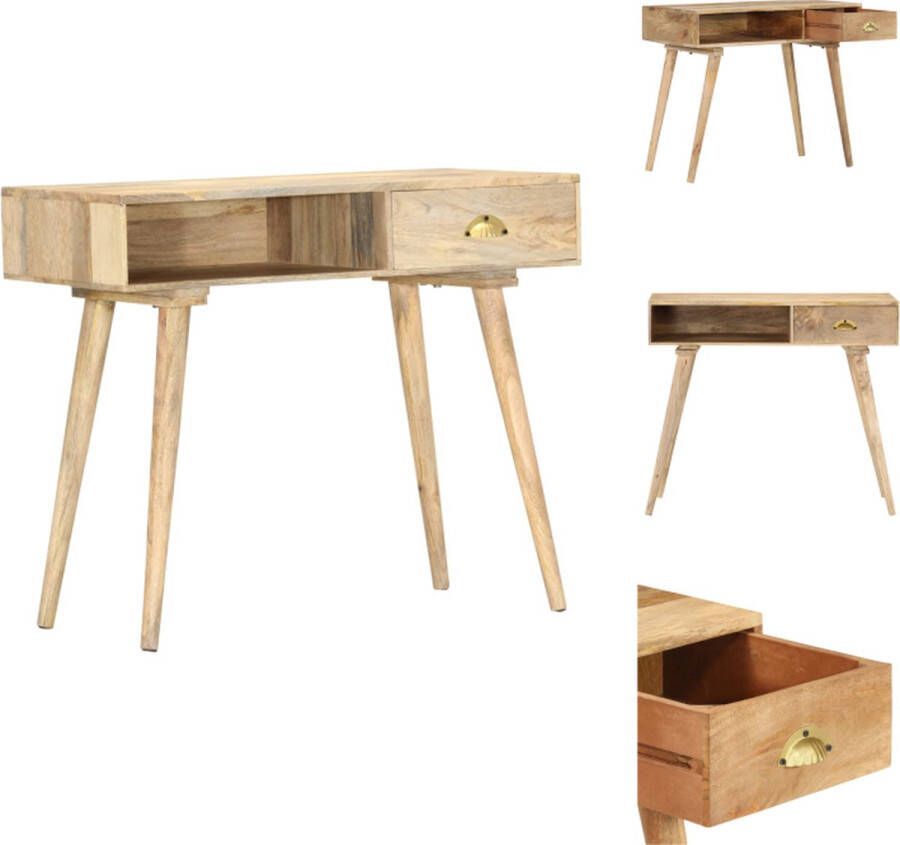 VidaXL Console Tafel Console Tafels Accent Tafel Accent Tafels Wandtafel 90x45x75 cm massief mangohout