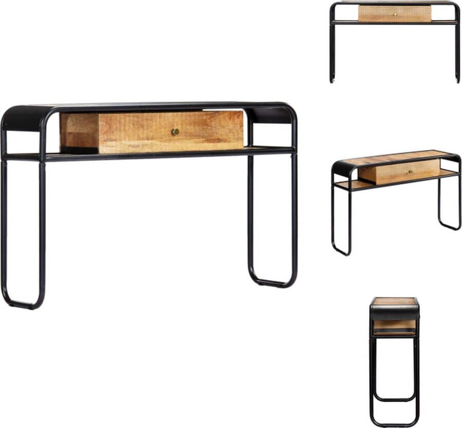 VidaXL Wandtafel Wandtafels Consoletafel Consoletafels Wandtafel 118x30x75 cm massief mangohout