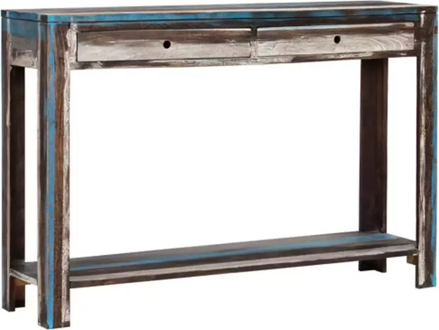 VidaXL -Wandtafel-vintage-stijl-118x30x80-cm-massief-hout - Foto 4