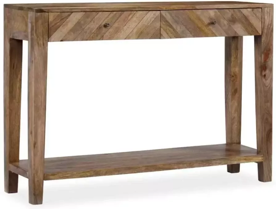 VidaXL -Wandtafel-vintage-stijl-118x30x80-cm-massief-hout - Foto 3