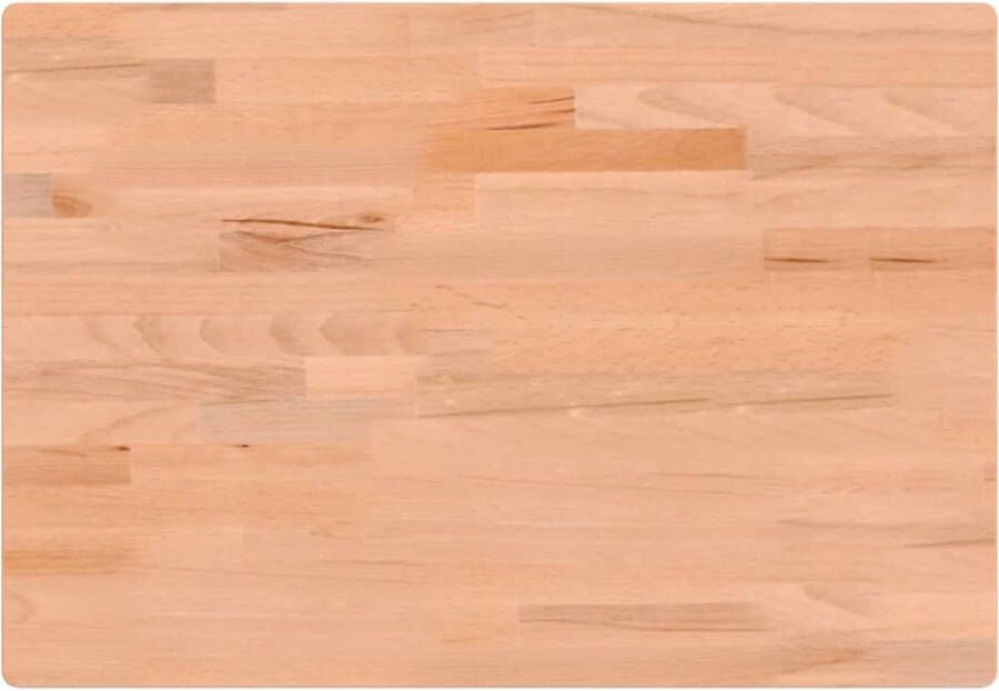 VidaXL Bureaublad 80x55x2 5 cm massief beukenhout - Foto 2