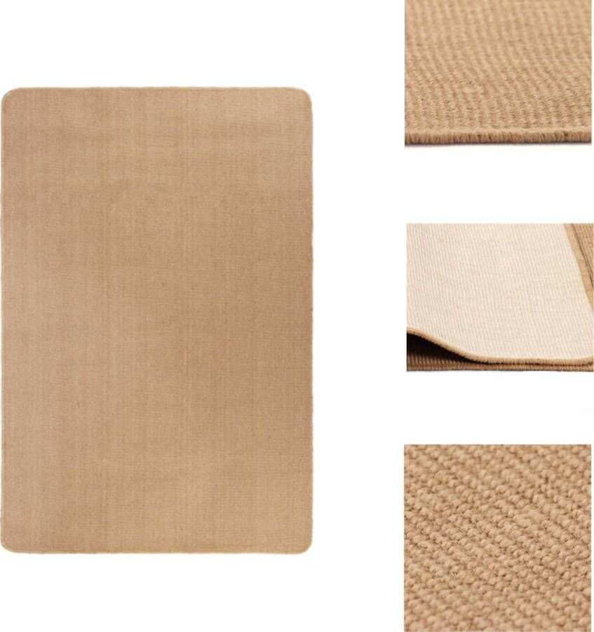 VidaXL Vloerkleed Vloerkleden Mat Vloermat Tapijt met latex onderkant 180x250 cm jute