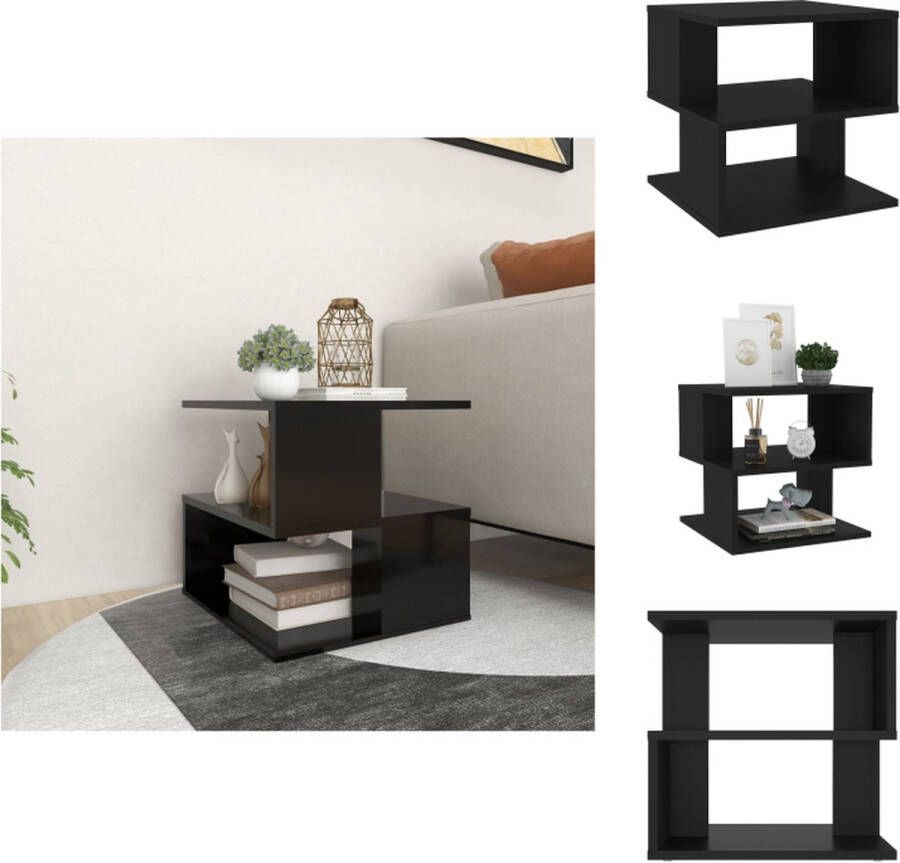 VidaXL Bijzettafeltje Bijzettafeltjes Salontafel Salontafels Bijzettafel 40x40x40 cm spaanplaat zwart