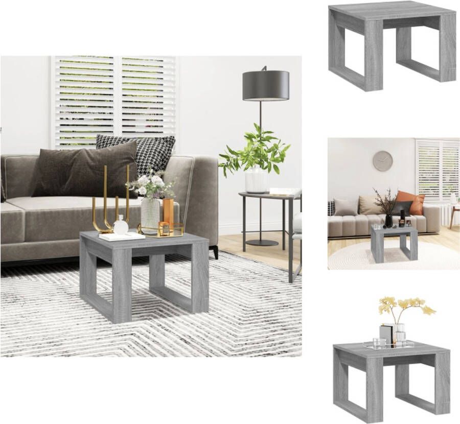 VidaXL -Bijzettafel-50x50x35-cm-bewerkt-hout-grijs-sonoma-eikenkleurig