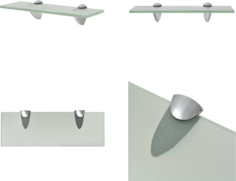 VidaXL Zwevend schap 30x10 cm 8 mm glas Zwevende Plank Zwevende Planken Wandplank Wandplanken - Foto 3