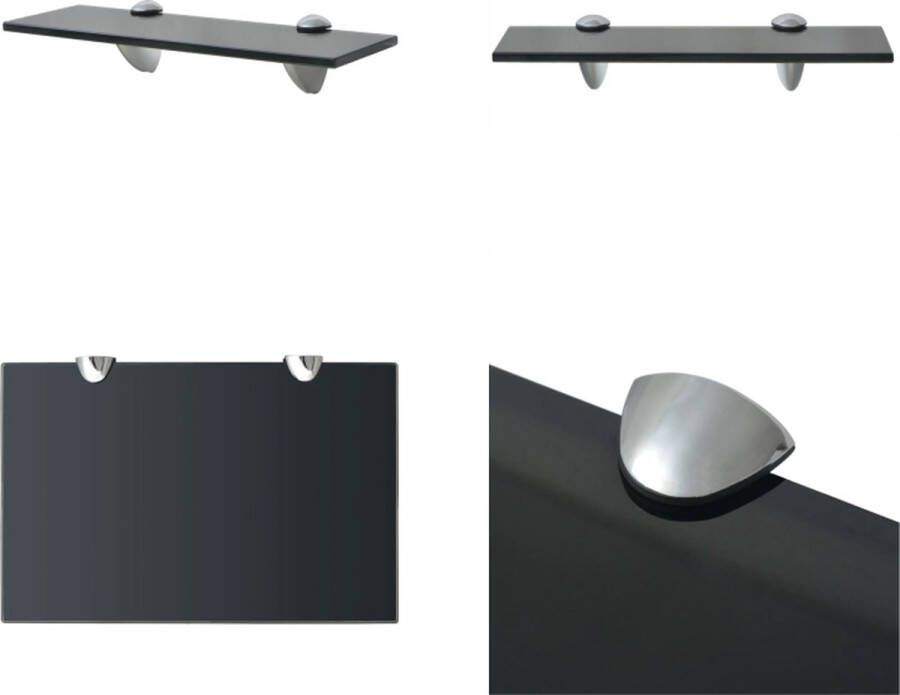 VidaXL Zwevend schap 30x20 cm 8 mm glas Zwevende Plank Zwevende Planken Wandplank Wandplanken - Foto 3