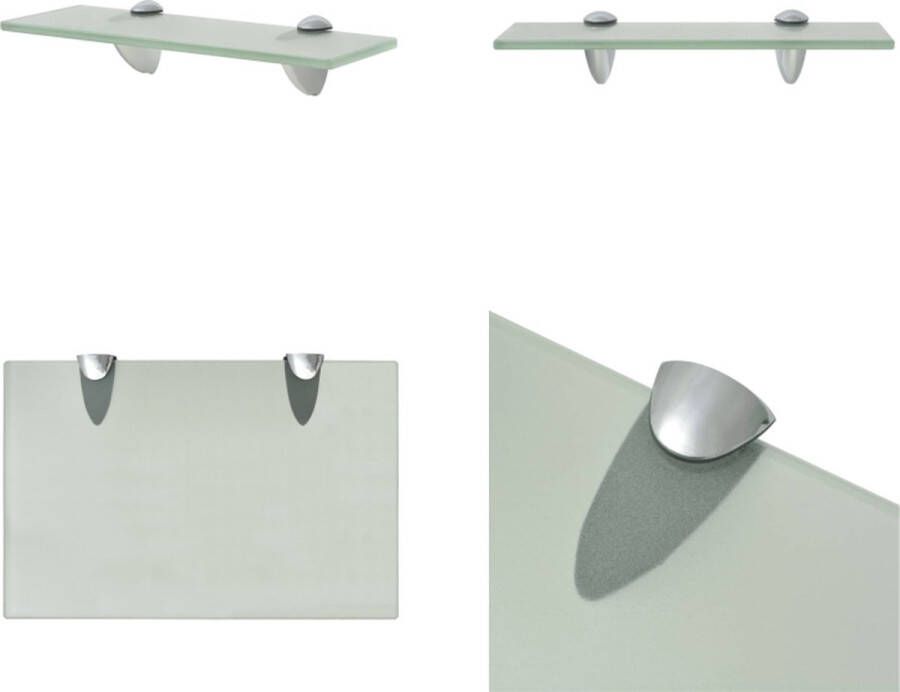 VidaXL Zwevend schap 30x20 cm 8 mm glas Zwevende Plank Zwevende Planken Wandplank Wandplanken