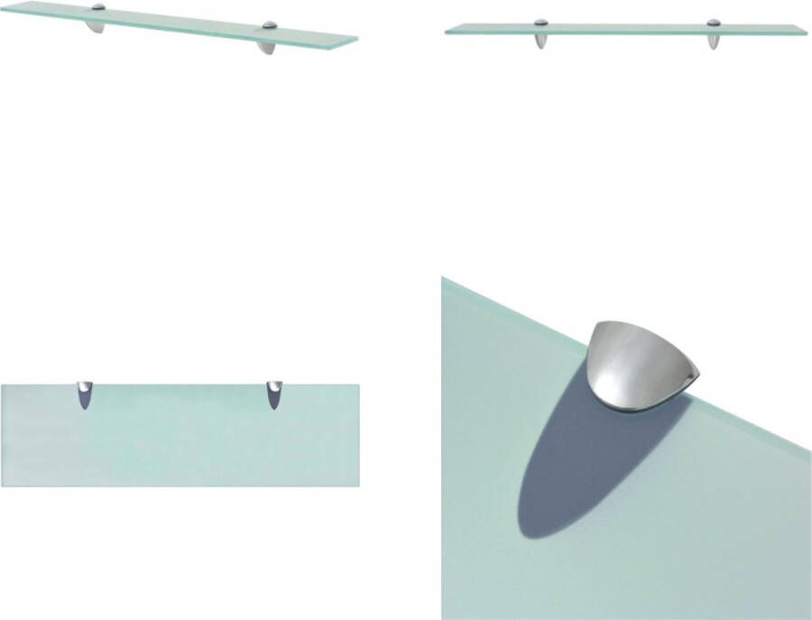 VidaXL Zwevend schap 70x20 cm 8 mm glas Zwevende Plank Zwevende Planken Wandplank Wandplanken