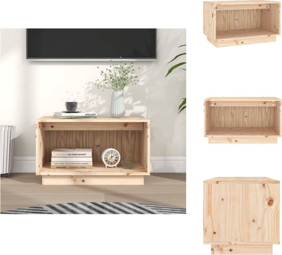 VidaXL Tv-kast Tv-kasten Tv-meubel Hifi-meubel Tv-meubel 60x35x35 cm massief grenenhout