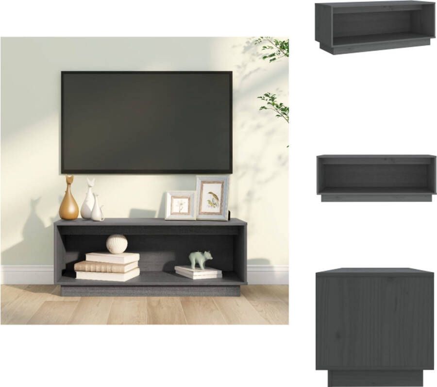 VidaXL Zwevende TV-meubel TV-meubels Afmetingen- 90 x 35 x 35 cm Grijs Kast