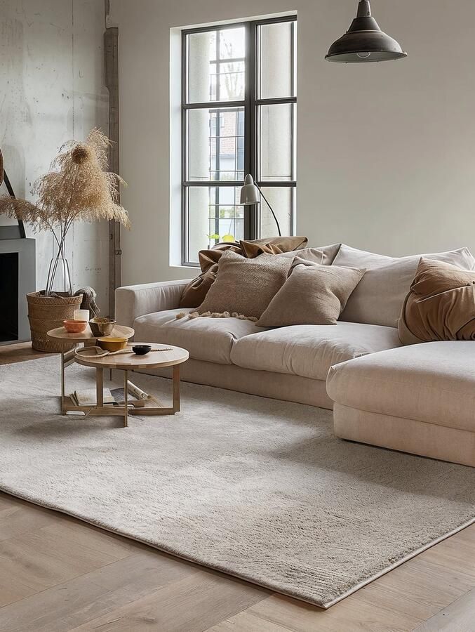 VIDI -Barletta Vloerkleed 160 X 230 CM Tapijt Hoogwaardige kwaliteit -Indoor vloerbekleding Special Edition Hoogpolig vloerkleed Grijs