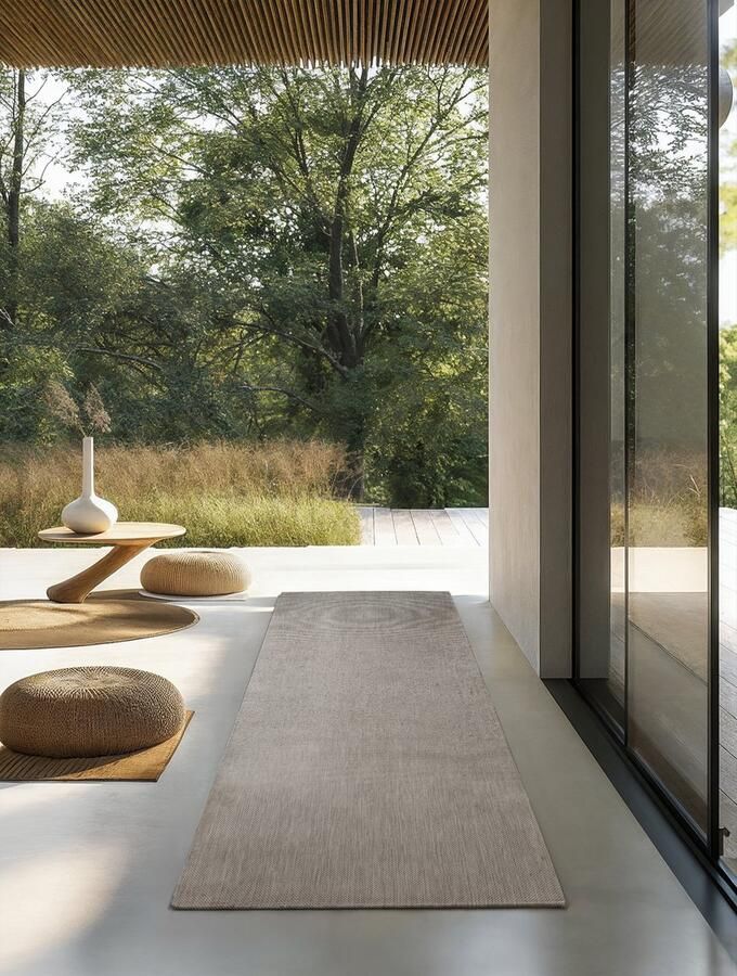 VIDI -Pistoia Vloerkleed 160 X 230 CM Tapijt Hoogwaardige kwaliteit Outdoor vloerbekleding Special Edition Laagpolige vloerkleed- Lichtgrijs