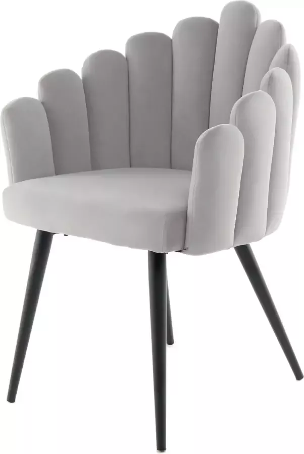 Kayoom Stoel Jeane 525 met fluweelzachte bekleding comfortabel en gezellig fluweelzachte bekleding modern comfortabel en gezellig met fluweelzachte bekleding (1 stuk)