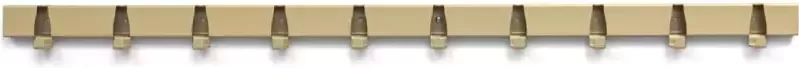 Vij5 Coatrack By The Meter metalen design kapstok met 10 haken Anodic Gold - Foto 2