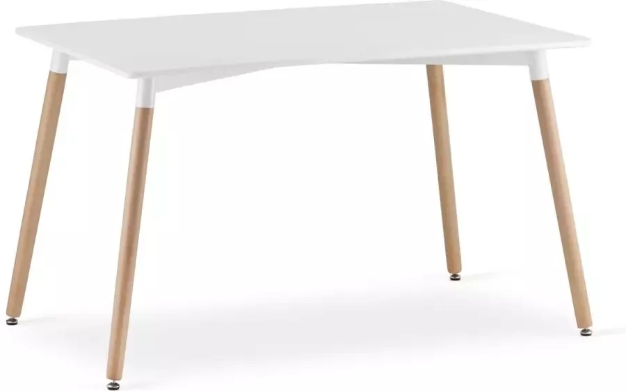 Viking Choice Eetkamertafel matwit 120 x 80 cm duurzaam hout