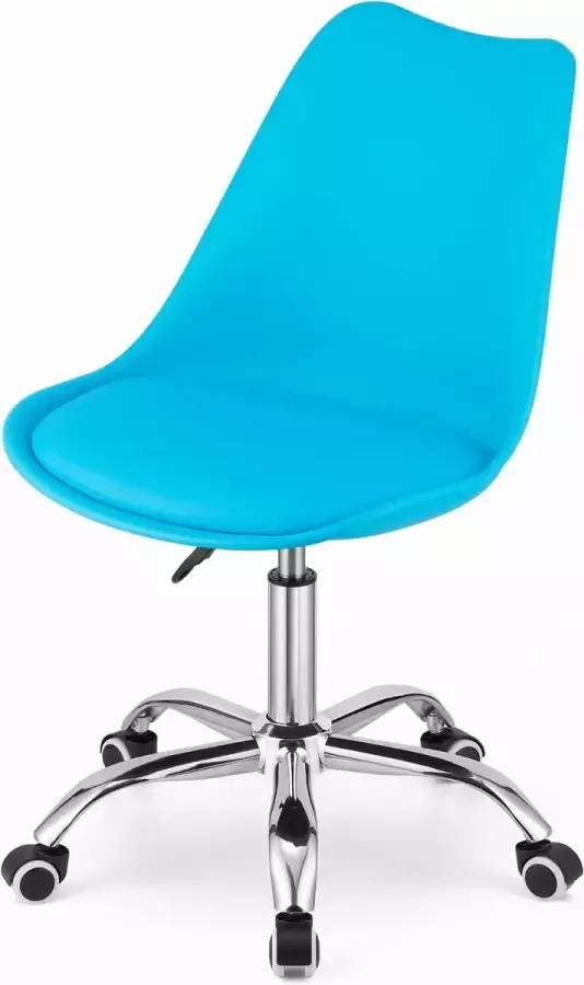 Viking Choice ALBA Bureaustoel draaistoel met wieltjes blauw