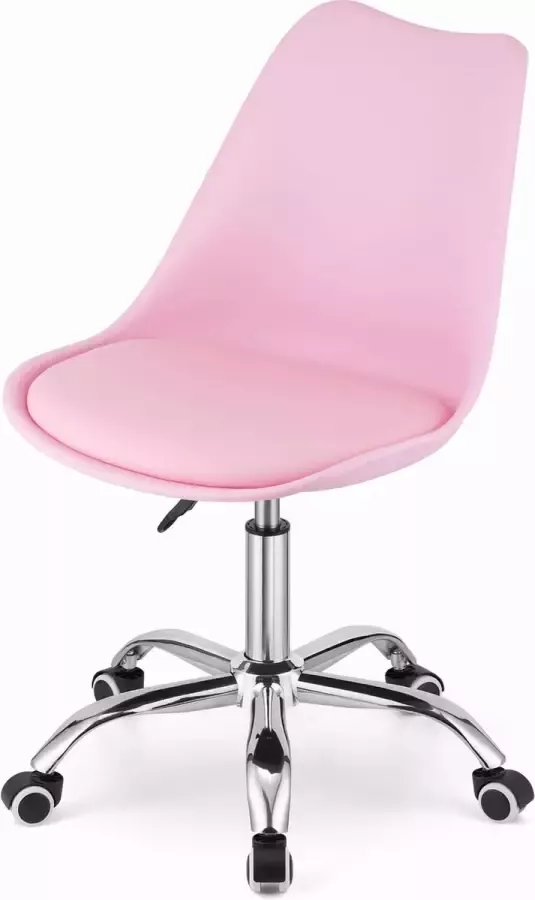 Viking Choice ALBA Bureaustoel met wielen in hoogte verstelbaar roze