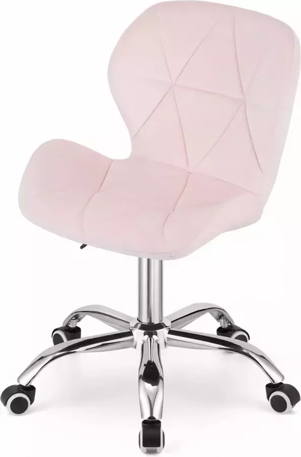 Viking Choice AVOLA Bureaustoel velvet ergonomisch roze