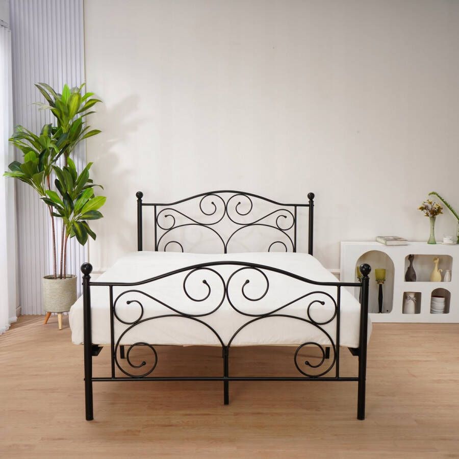 Viking Choice Bedframe 160 x 200 cm metaal zwart - Foto 2