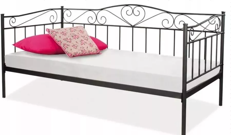 Viking Choice Bedframe 90x200 cm metaal zwart