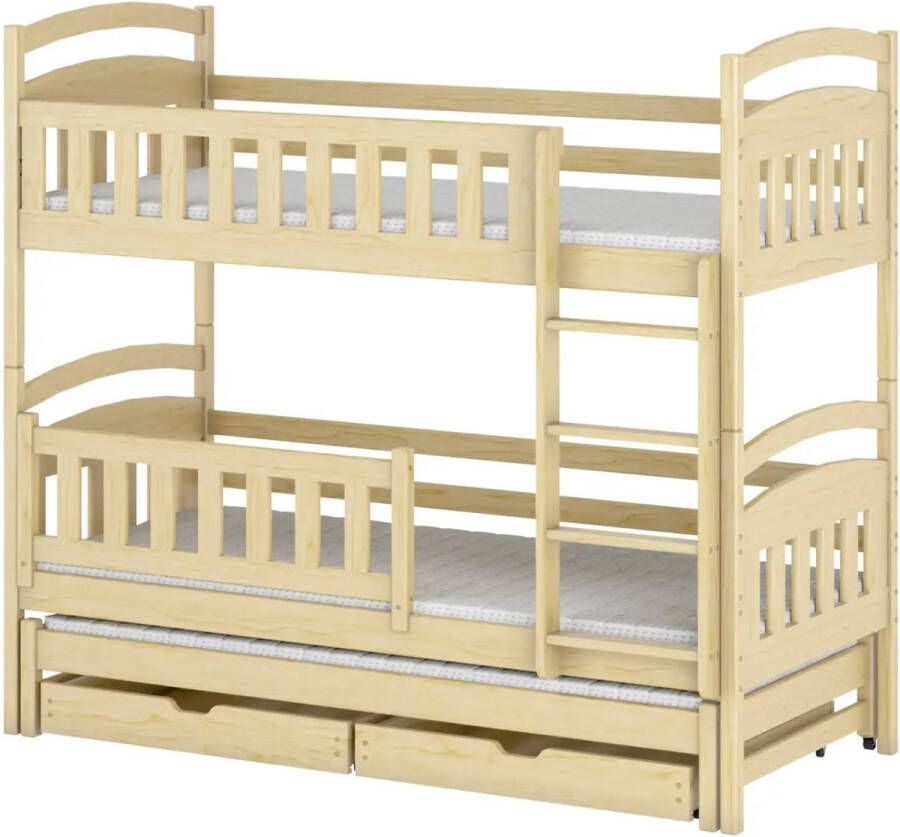 Viking Choice BLANKA Stapelbed 90x200cm 3 persoons hout