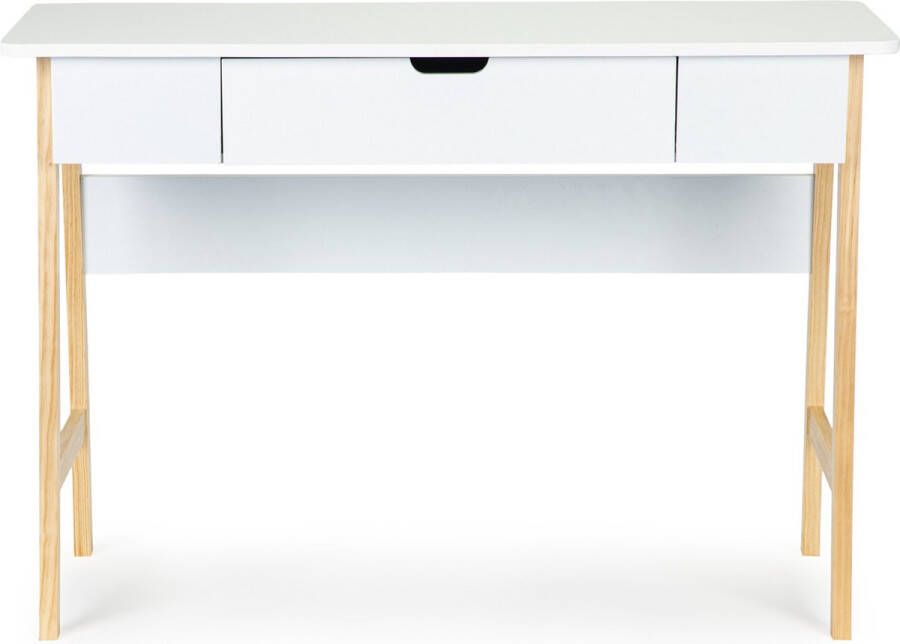 Viking Choice Bureau wandtafel 107 5x40x74 cm wit grenen