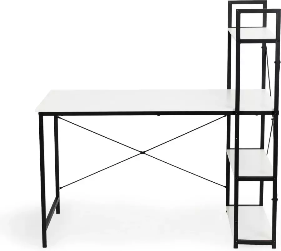 Viking Choice Bureau wit met opbergruimte 120x64x120 cm metaal