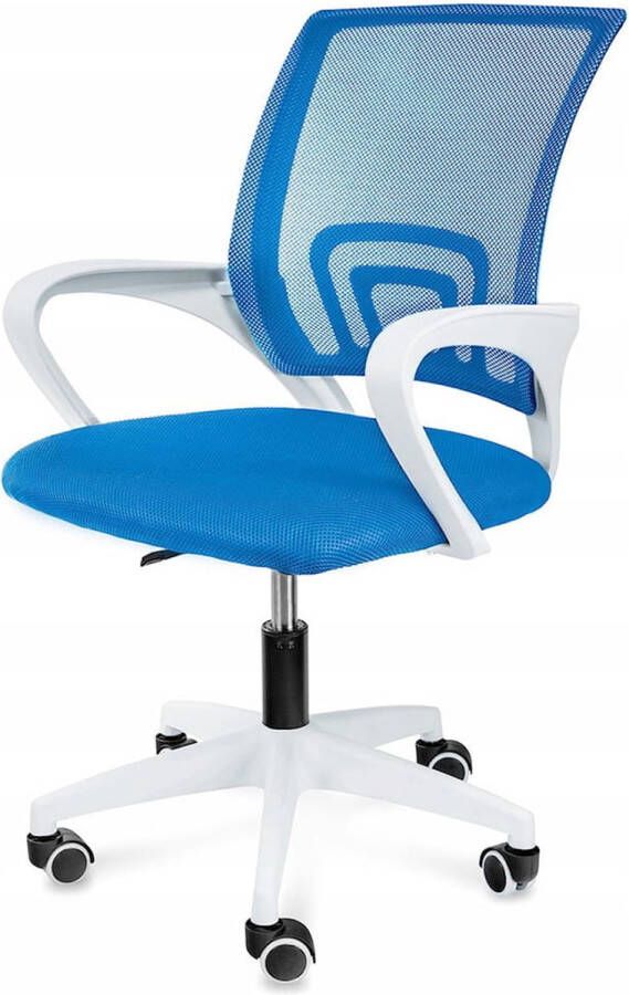 Viking Choice Bureaustoel 48x45x97 cm draaibaar blauw wit