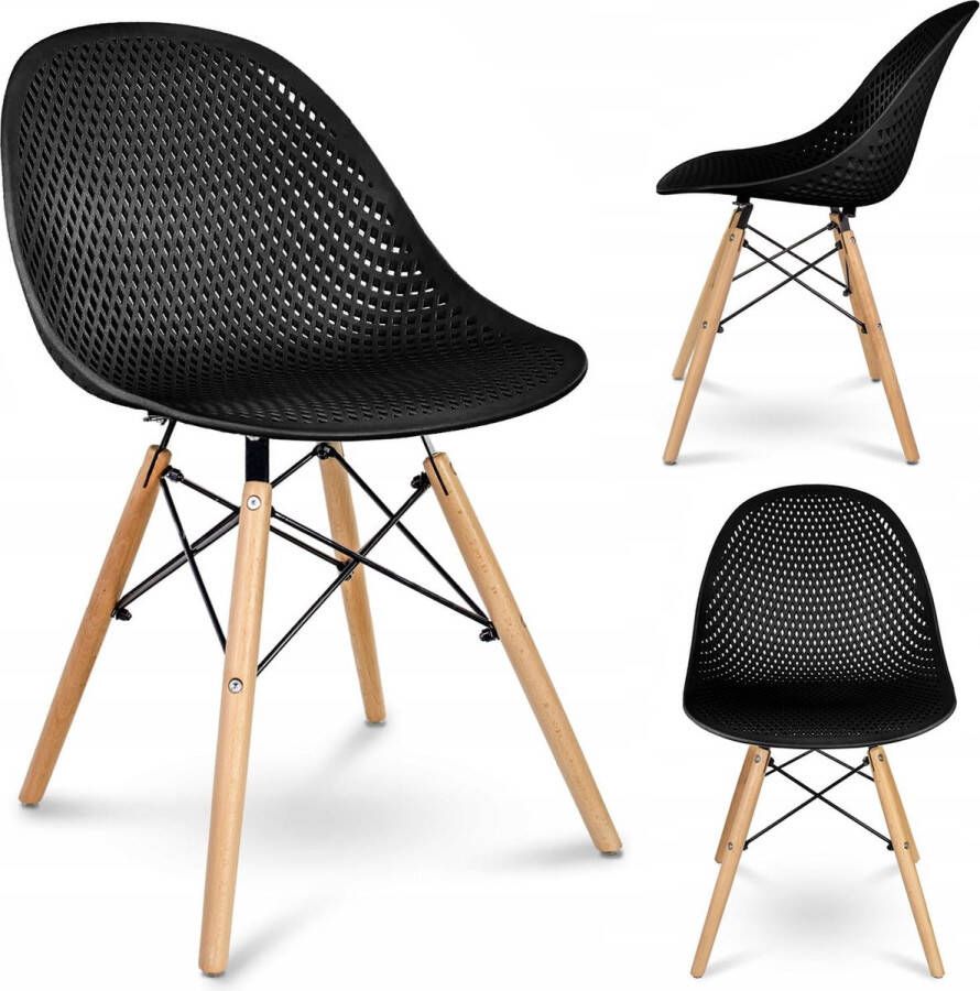 Viking Choice Eetkamerstoel 45x40x81 5 cm scandinavisch zwart