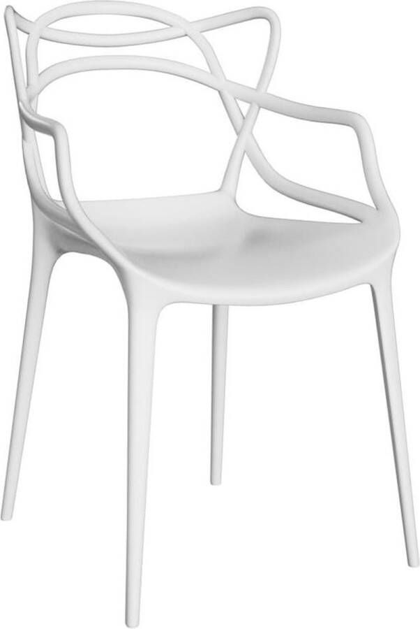 Viking Choice Eetkamerstoel stapelstoel kunststof wit