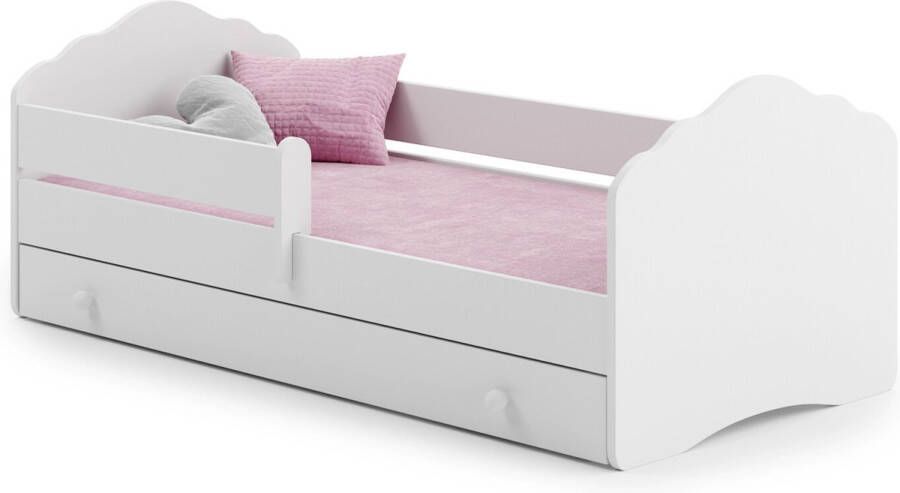 Kobi Kinderbed Fala 140x70 met lade railing matras en onderstel inbegrepen