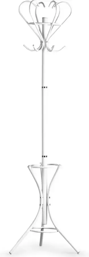 Viking Choice Kapstok staand wit 175 cm met parapluhouder