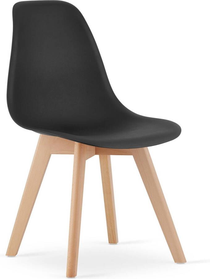 Viking Choice Kito eetkamerstoel 46x50x80cm beuken poten zwart