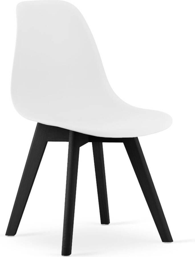 Viking Choice KITO Eetkamerstoel 46x50x80cm zwarte poten wit