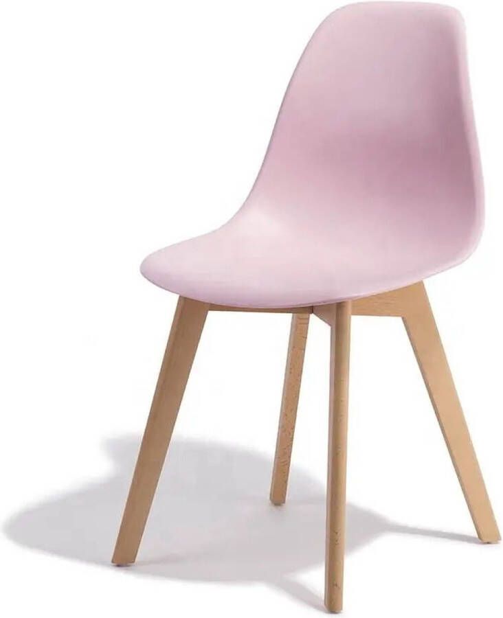 Viking Choice KITO Eetkamerstoelen set van 4 eettafel stoelen roze