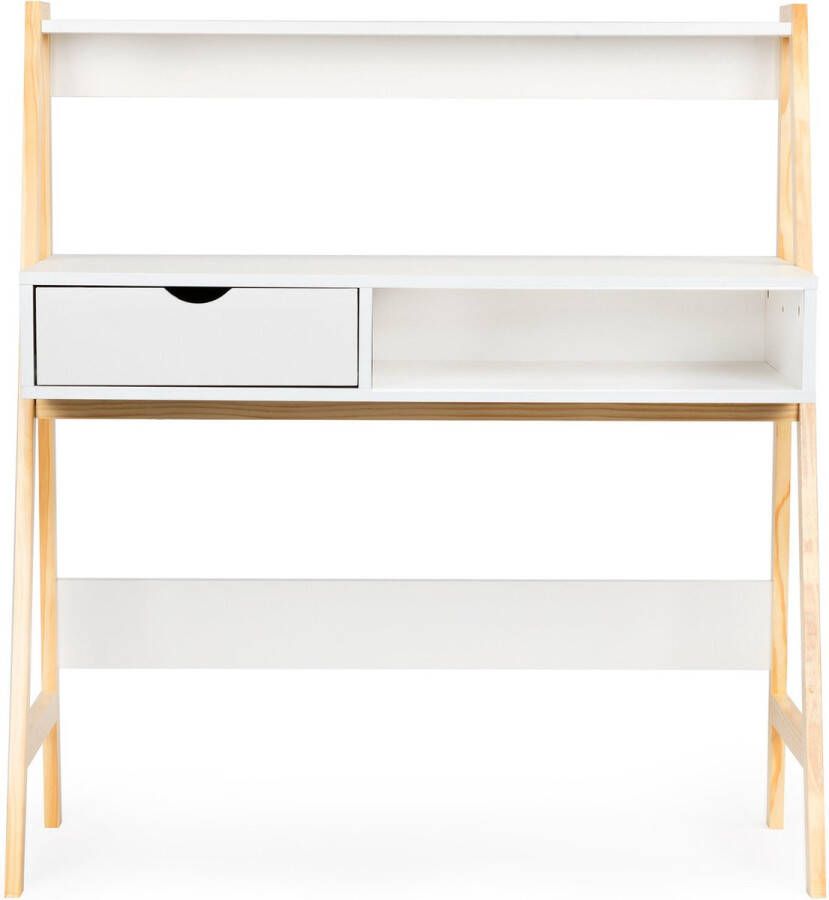 Viking Choice Klein bureau met lade 99x50x109 cm met lade wit