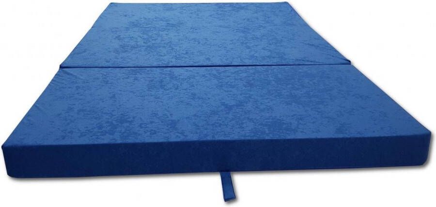Viking Choice Logeermatras camping matras reismatras opvouwbaar matras 120 x 200 x 10 blauw