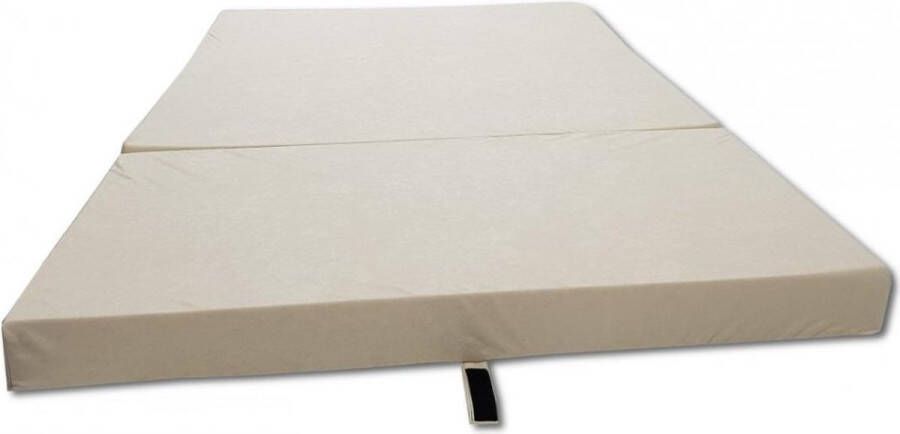 Viking Choice Logeermatras camping matras reismatras opvouwbaar matras 120 x 200 x 10 creme