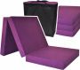 Viking Choice Logeermatras extra dik violet camping matras reismatras opvouwbaar matras 195 x 80 x 15 - Thumbnail 2
