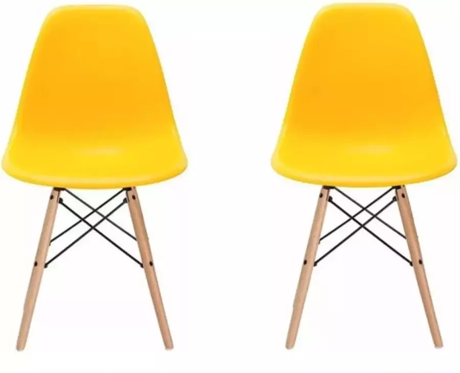 Viking Choice Milano eetkamerstoel set van 2 kuipstoel geel