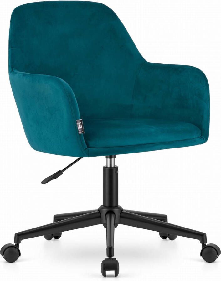 Viking Choice NARNI Draaifauteuil bureaustoel met wieltjes velvet zeegroen